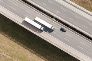 55864771 - aerial view of highway in poland