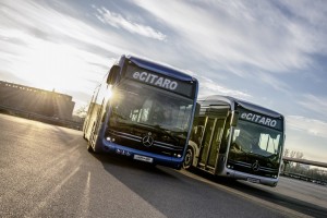 Aufbruch nach Europa. Die ersten Mercedes-Benz eCitaro für Europa machen sich auf den Weg. // Off to Europe. The first Mercedes-Benz eCitaro buses set out for Europe.